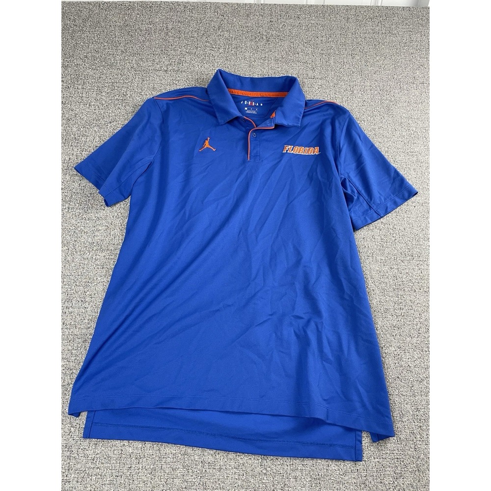 Nike Jordan Brand Florida Gators Basketball Polo Golf Shirt Dri-Fit Large UF - Picture 2 of 8